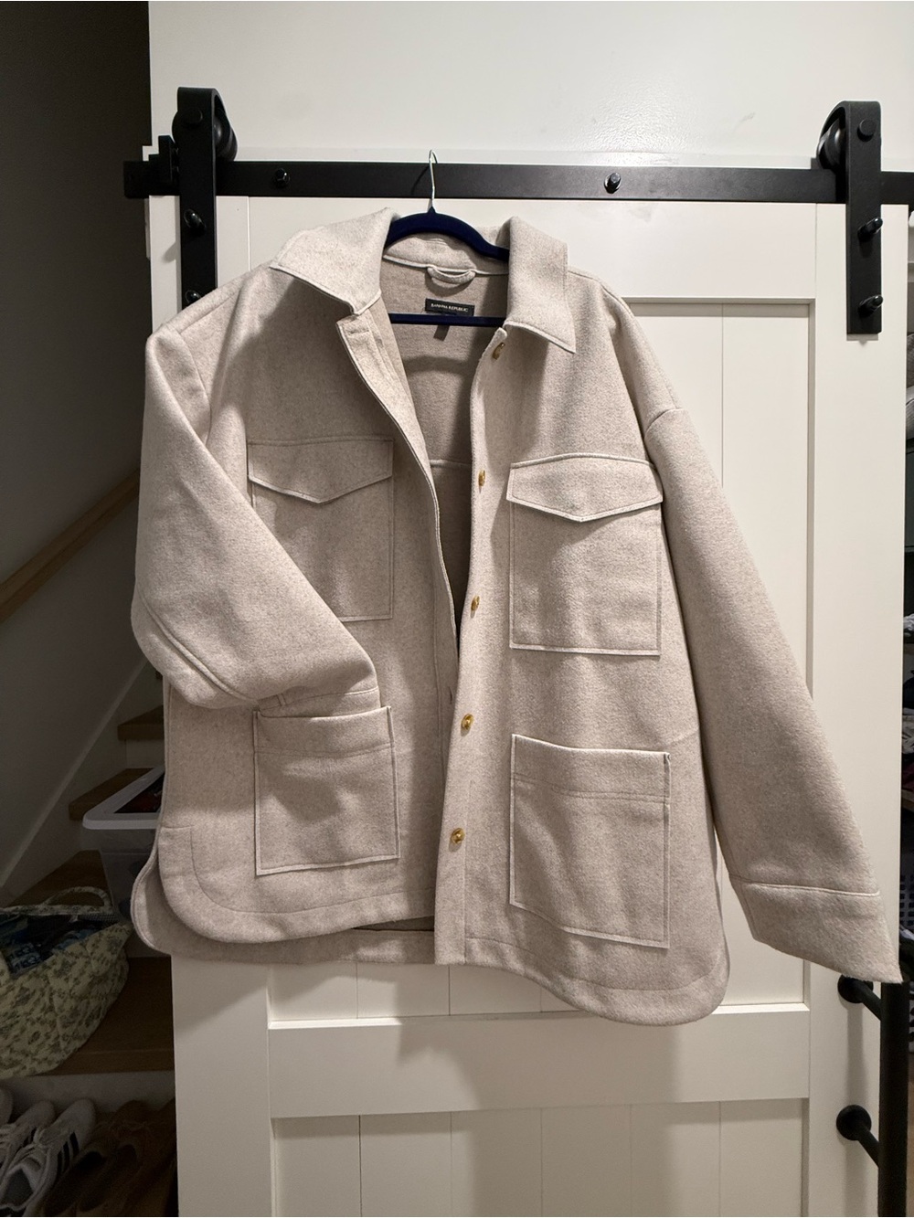 Banana Republic Shacket with Patch Pockets